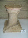 VERSO Colonne imitation pierre brute ""Dessus en bois d'érable" (papier recyclé à 100%) fabriqué par artisan CT LES/THI beault-sard .