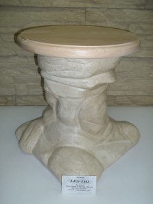 RECTO Colonne imitation pierre brute "Dessus en bois d'érable" (papier recyclé à 100%) fabriqué par artisan CT LES/THI beault-sard .