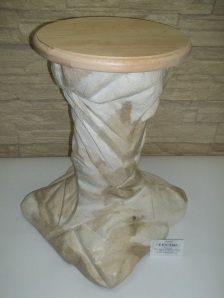RECTO Colonne imitation pierre brute "Dessus en bois d'érable" (papier recyclé à 100%) fabriqué par artisan ML LES/THI beault-sard .